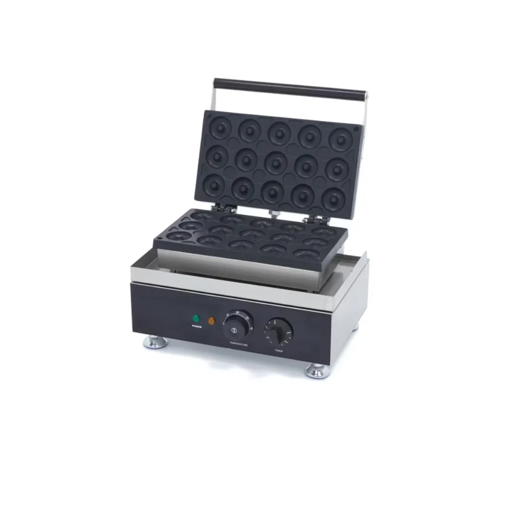 Donut Maker - 15 Mini Donuts - Ø5 cm - mit Eingebauter Timer - 380 x 310 x 270 mm - 230 V / 1750 W