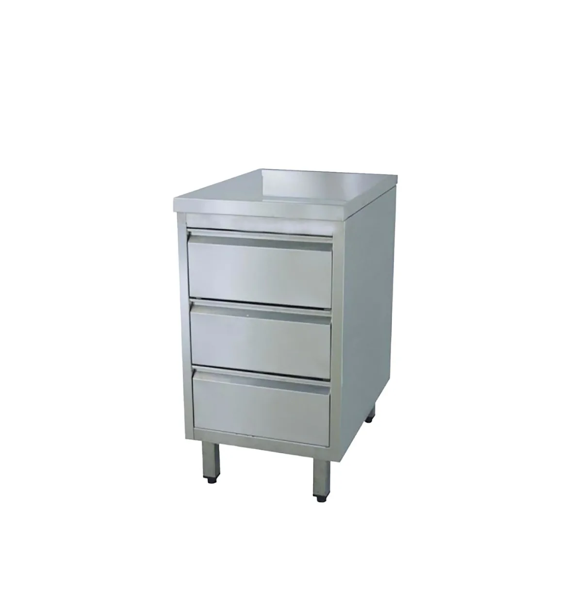 DrawerPro 570 Gastro GN | Professioneller Edelstahl-Schubladenschrank – 3 Schubladen, GN-kompatibel, 500x700x870 mm