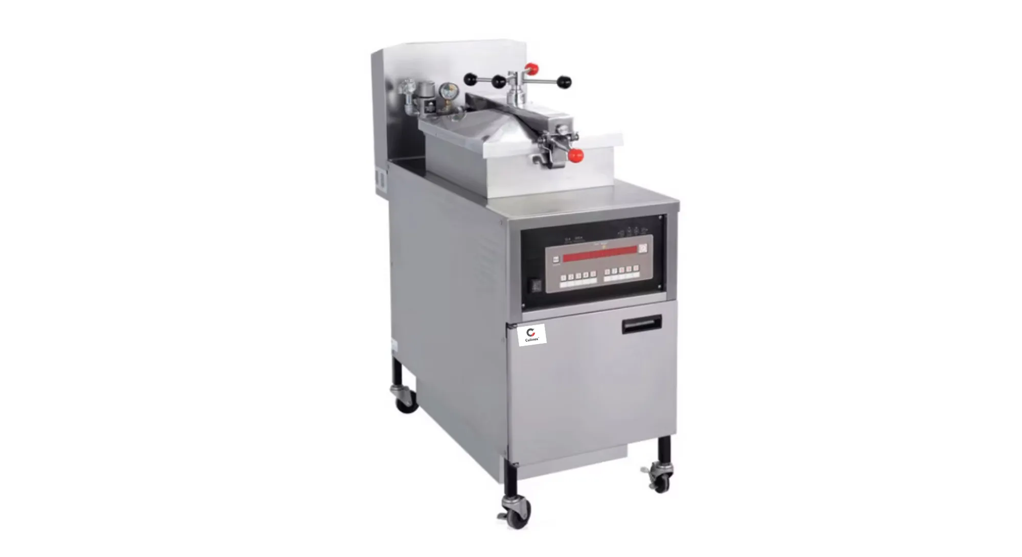 Elektrische Hochdruckfritteuse 460x950x1180 mm 13,5 kW Digital mit Öl Pumpe 25 Lt