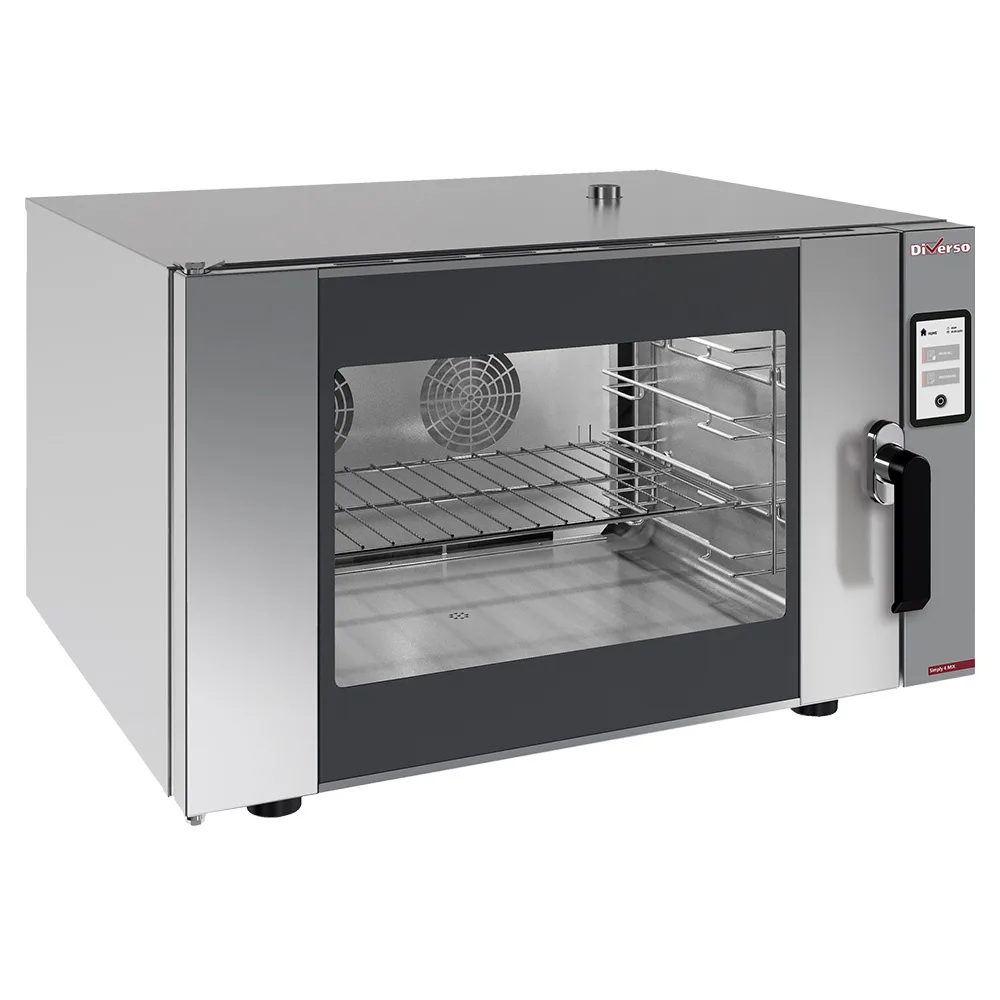 Elektrická parokonvekční trouba 6,4 kW, 2 rychlosti, Touchscreen, (Š x H x V) 885 x 795 x 560 mm jádrová sonda