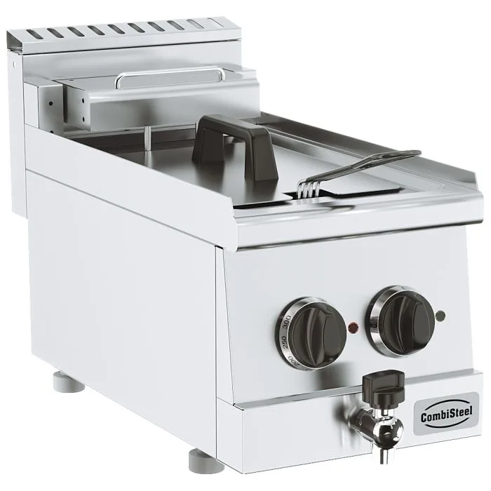 Elektro Fritteuse 10 L, 3.5 kW, 1 Korbe, (B x T x H) 300x600x300 mm