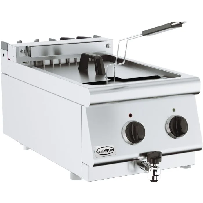 Elektrická fritéza 10 L, 7,5 kW, 1 koš, (Š x H x V) 400x700x300 mm