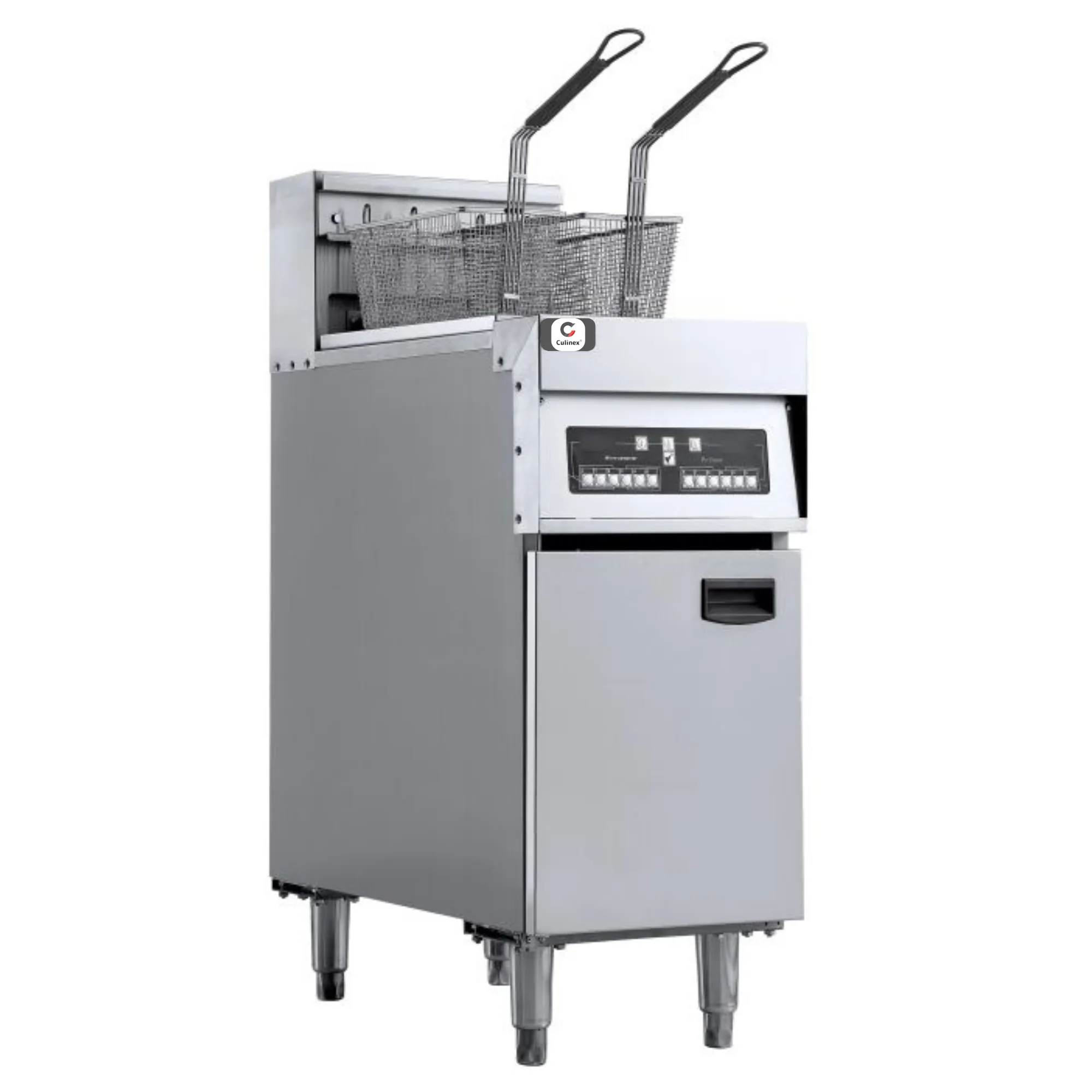 Electric Deep Fryer 1 x 25 L, Stainless Steel, 18 kW, (W x D x H) 400 x 800 x 1180 mm