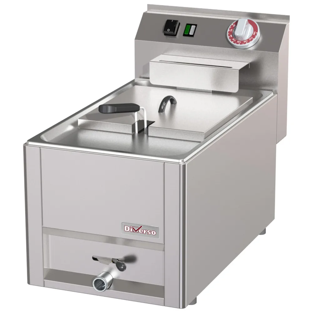 Elektrikli Fritöz 8 Litre, 3 kW, (G x D x Y) 330 x 600 x 290 mm Paslanmaz Çelik