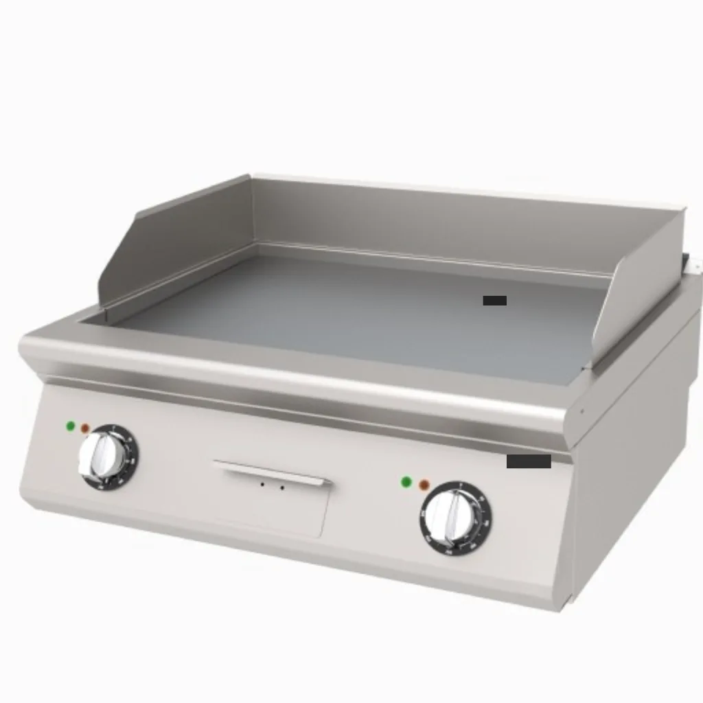 Elektrická grilovací deska Professional – nerezová ocel | 10,2 kW | 800 × 730 × 300 mm