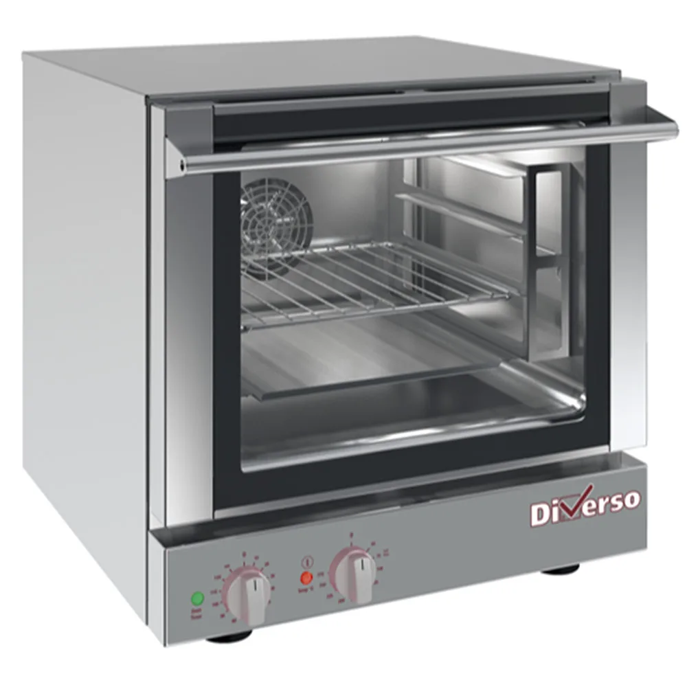 Elektro-Heißluftofen 4 x GN 2/3, 2,8 kW, AISI 430, 50–270 °C, (B x T x H) 590 x 650 x 575 mm