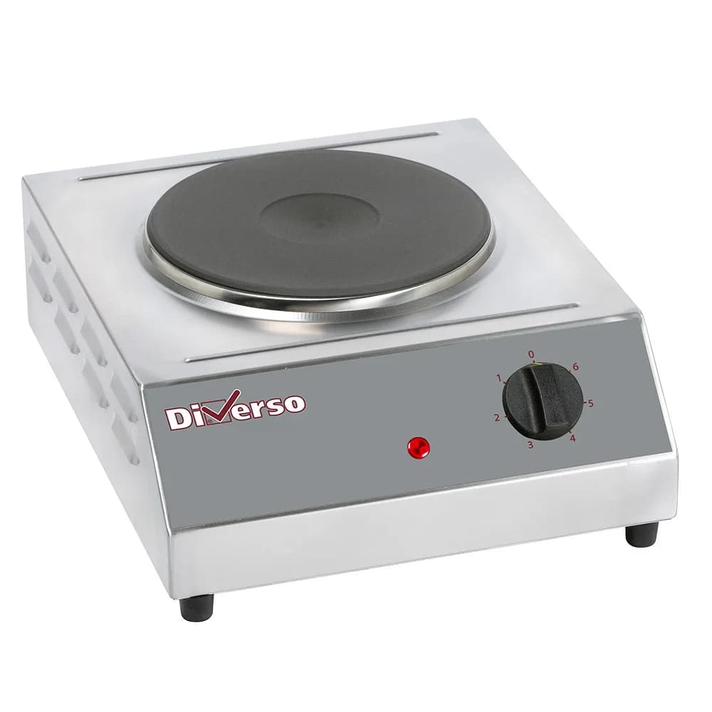 Elektrický stolní vařič 1 plotýnka Ø 230 mm, (Š x H x V) 350 x 400 x 155 mm, nerez, 2 kW