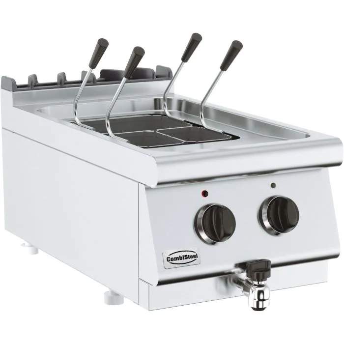 Elektrický vařič na těstoviny 14 L, 3 koše, 6 kW, (Š x H x V) 400x700x300 mm