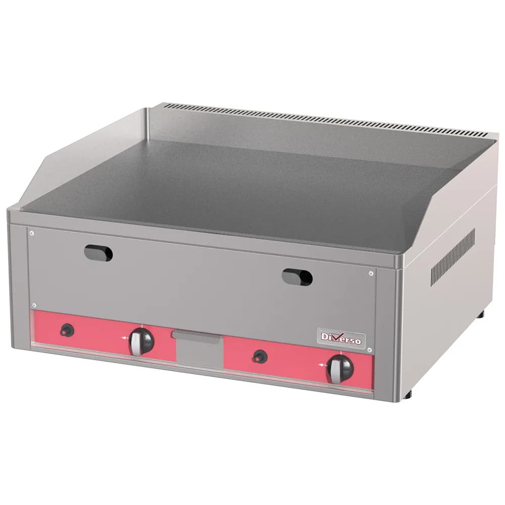 Düz gazlı ızgara plakası 8 kW, 2 bölge, döküm plaka 620 x 500 mm, (G x D x Y) 660 x 530 x 290 mm