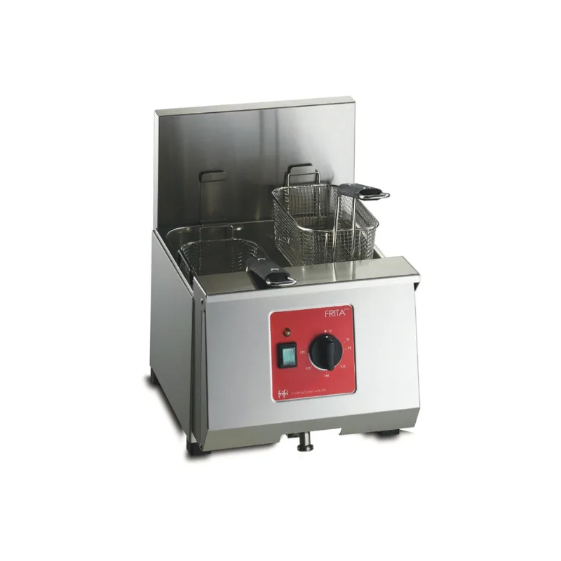 FriFri Frita 8 Elektro-Tischfritteuse, Single Tank, 2 Korb, 6,9 kW, (B x T x H) 360 x 475 x 455 mm