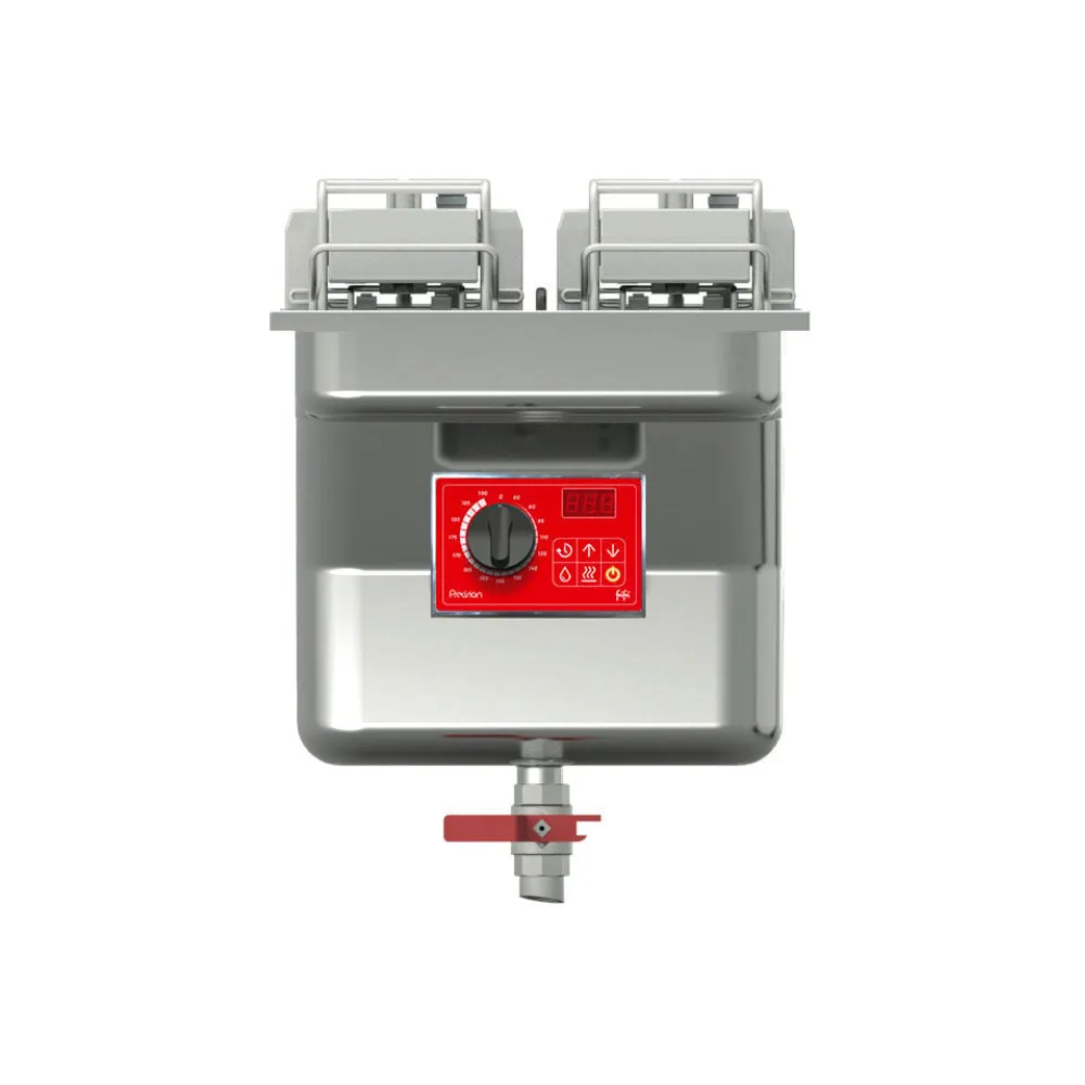 FriFri Precision 412 Elektro Einbau Fritteuse, Einzelbecken, 2 Korb, 15 kW, 3-phasig, (B x T x H) 400 x 630 x 809 mm