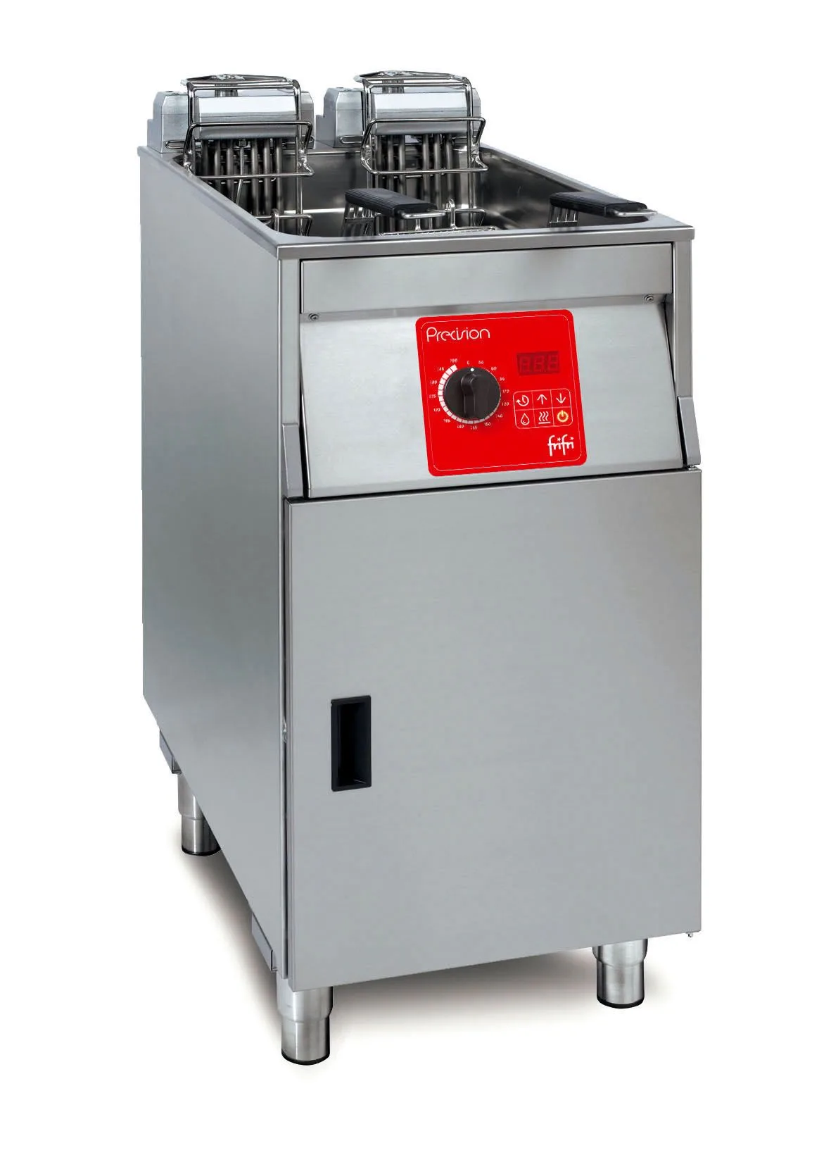 FriFri Precision 412 Elektrikli Bağımsız Fritöz, Ankastre, 2 Sepet, 15 kW, (G x D x Y) 400 x 650 x 994 mm