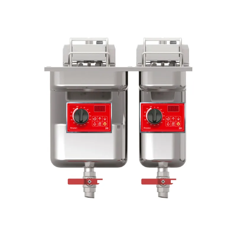 FriFri Precision 522 Elektro Einbau Fritteuse, Doppeltank, 2 Korb, 11.4 + 7.5 kW, 3-phasig, (B x T x H) 495 x 630 x 809 mm