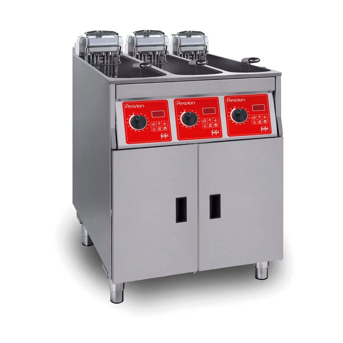 FriFri Precision 633 Electric Freestanding Fryer, Triple Tank, 3 Baskets, 3x9 kW, 3-phase, (W x D x H) 592 x 650 x 994 mm