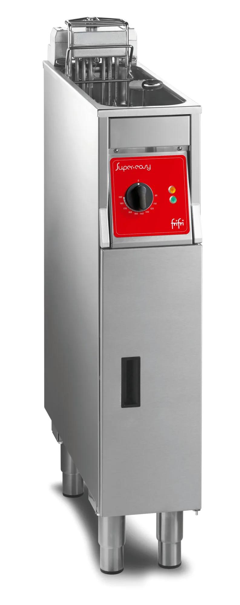FriFri Super Easy 211 Elektrická Volně Stojící Fritéza, Jedna Nádoba, Bez Filtrace Oleje, 1 Koš, 7,5 kW, 3-fázová, (Š x H x V) 200 x 650 x 994 mm