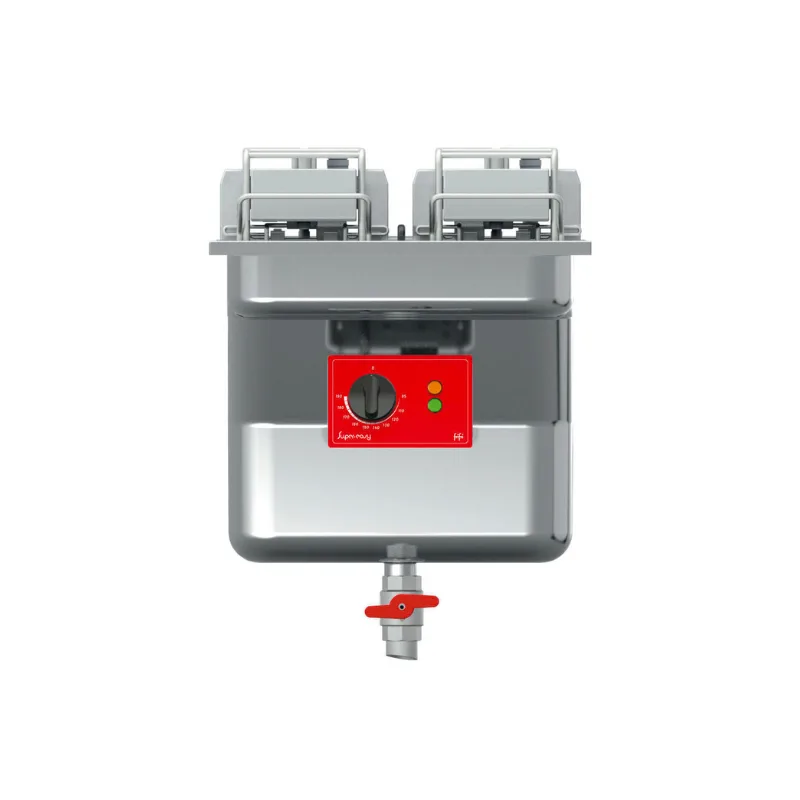 FriFri Super Easy 412 Elektro Einbau Fritteuse, Einzelbecken, 2 Korb, 22 kW, 3-phasig, (B x T x H) 400 x 630 x 809 mm