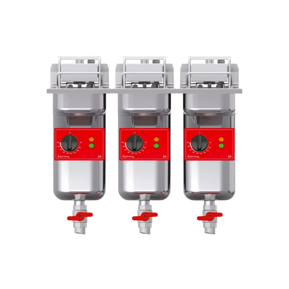 FriFri Precision 633 Elektrikli Gömme Fritöz, Üç Hazneli, Filtreleme Yok, 3 Sepet, 3 x 11 kW, Üç Fazlı, (G x D x Y) 592 x 630 x 809 mm