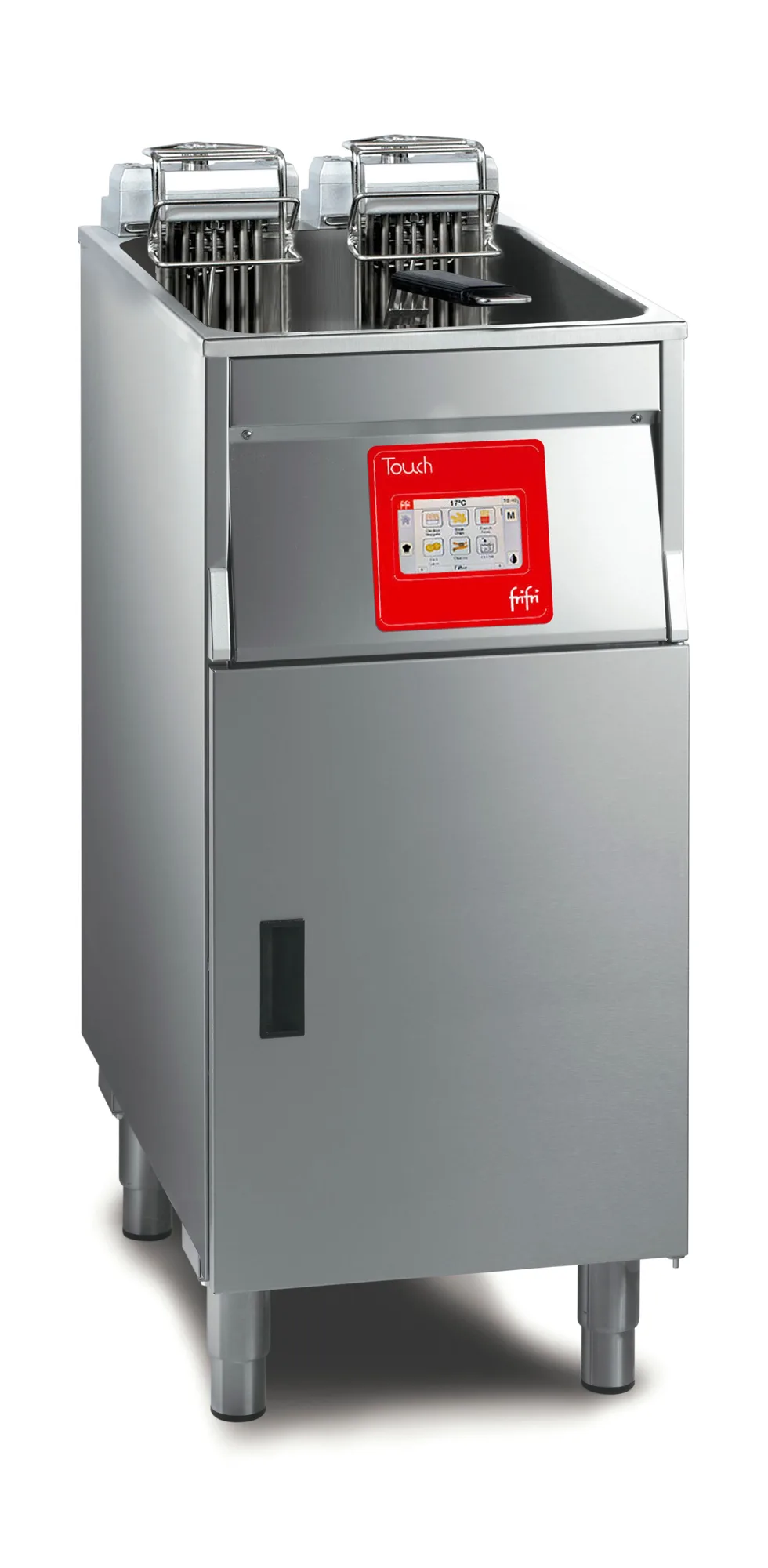 FriFri Touch 411 Electric Free-Standing Fryer, Single Tank, 1 Basket, 15 kW, 3-Phase, (W x D x H) 400 x 650 x 994 mm