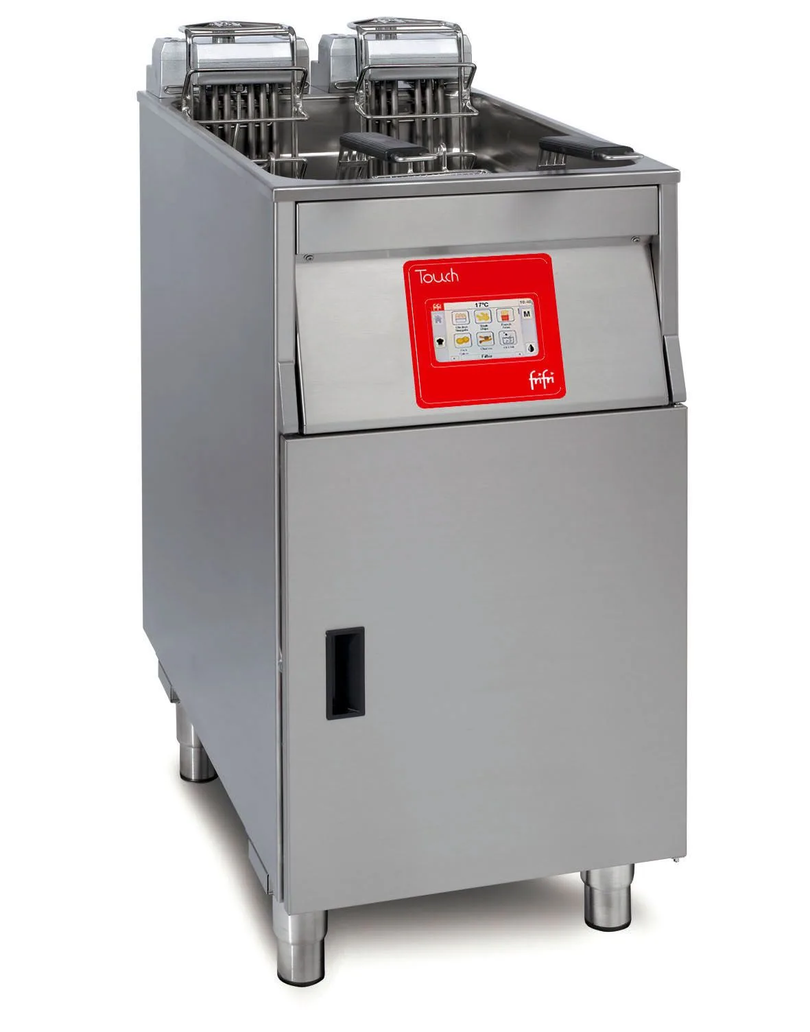 FriFri Touch 412 Electric Free-Standing Fryer, Single Tank, 2 Baskets, 15 kW, 3-Phase, (W x D x H) 400 x 650 x 994 mm