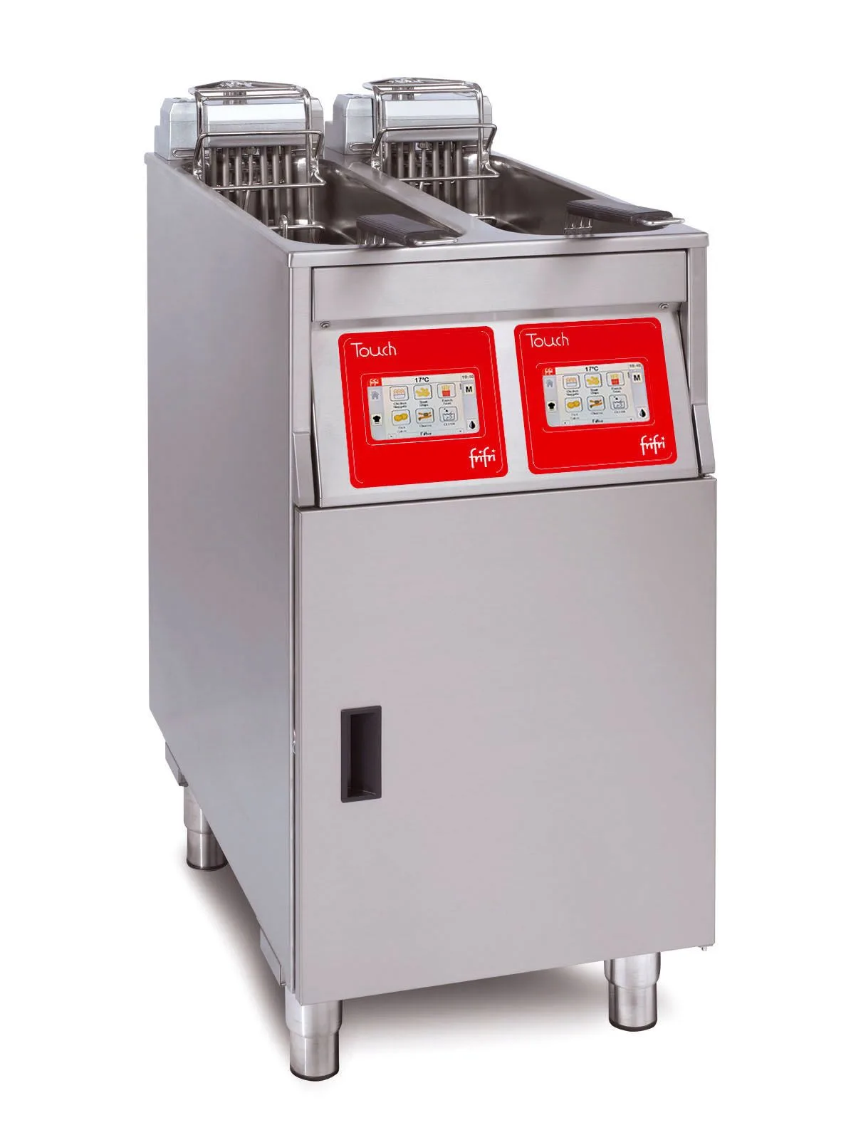 FriFri Touch 422 Electric Free-Standing Double Tank Fryer, 2 Baskets, 2x 11 kW, 3-Phase, (W x D x H) 400 x 650 x 994 mm, Model TL422H32G0