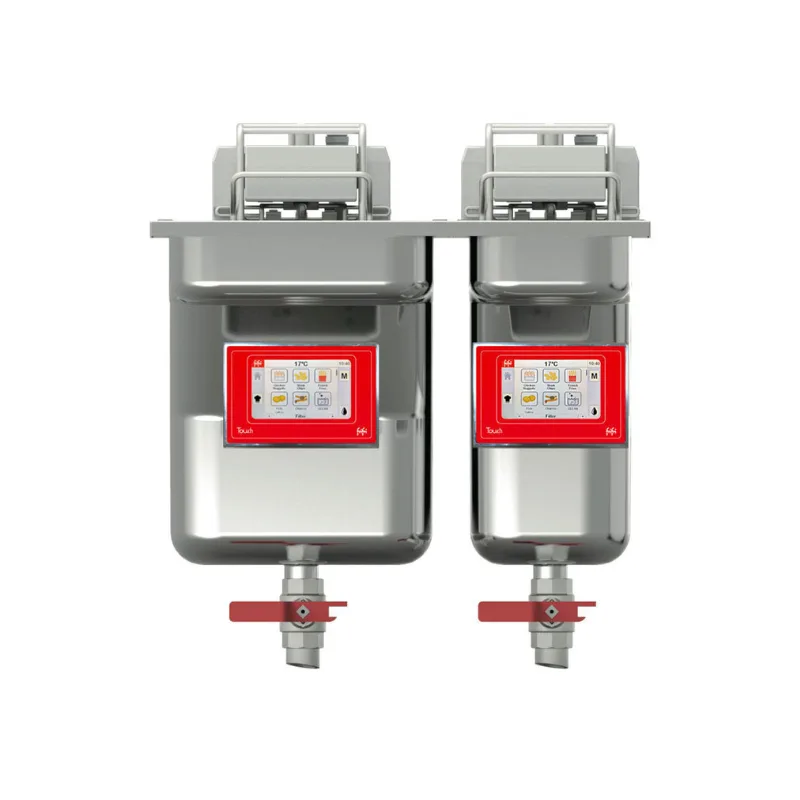 FriFri Touch 522 Elektro Doppeltank Fritteuse, Einbau, 2 Körbe, 11.4 + 7.5 kW, 3-phasig, (B x T x H) 500 x 630 x 809 mm