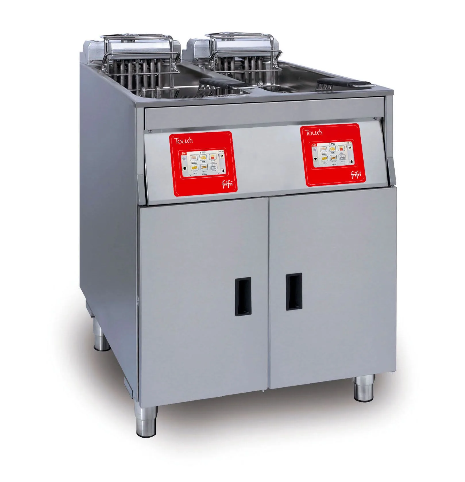FriFri Touch 622 Elektro Doppeltank Fritteuse, Freistehende, 2 Körbe, 2 x 15 kW, 3-phasig, (B x T x H) 600 x 650 x 994 mm, Modell TL622H31G0