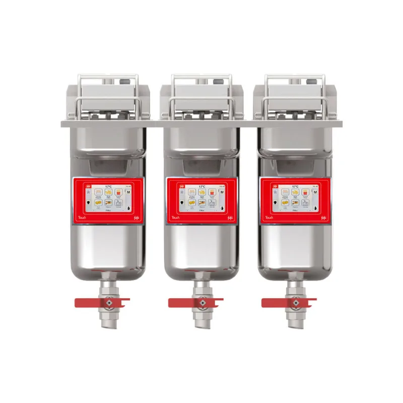 FriFri Touch 633 Elektro Einbau Doppeltank Fritteuse, 3 Körbe, 3 x 9 kW, 3-phasig, (B x T x H) 600 x 630 x 809 mm, Modell TD633M33G0