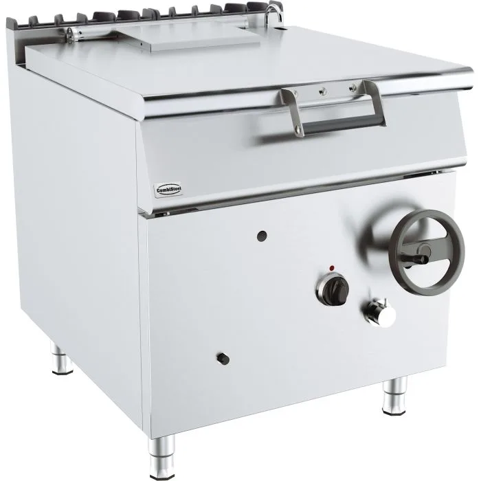 Gas tilting frying pan 80L, 20 kW, (W x D x H) 800x900x900 mm