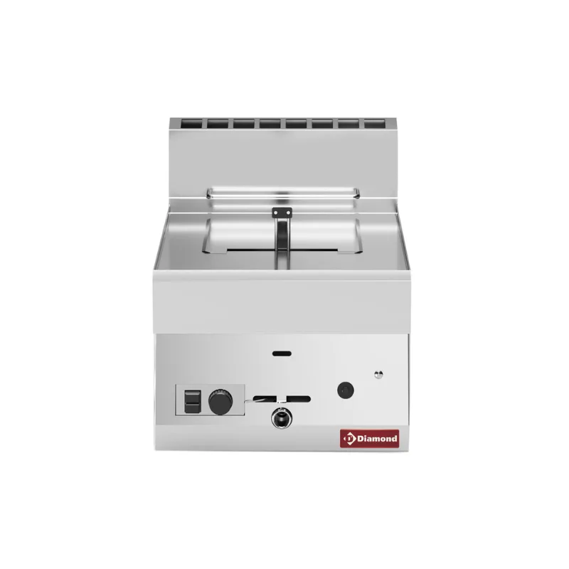 Plynová fritéza 1 vana 8 litrů -Top- | 5,4 kW | 400 x 650 x 280/380 mm