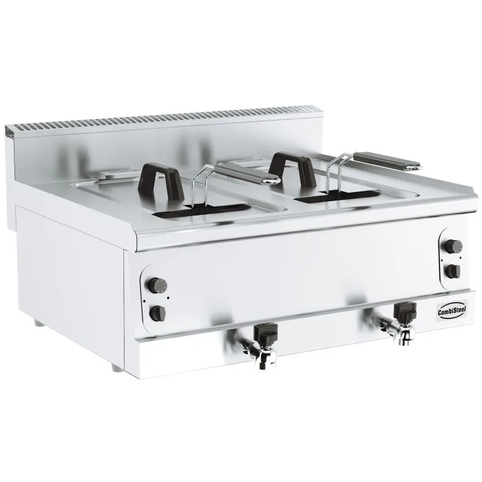 Gas Deep Fryer 2x8 L, 12 kW, 2 baskets, (W x D x H) 800x600x300 mm