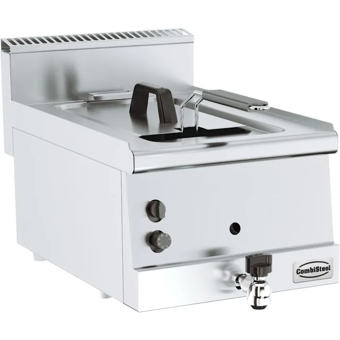 Plynová fritéza 8 L, 6 kW, 1 koš, (Š x H x V) 400x600x300 mm