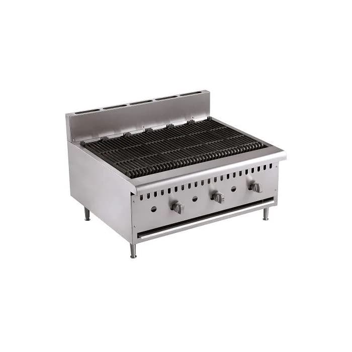 Plynová grilovací deska, 3 hořáky, 27 kW, (Š x H x V) 915 x 800 x 590 mm